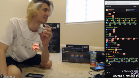 XQC forgetting quite an important PC part