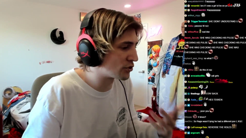Girl being touchy with XQC
