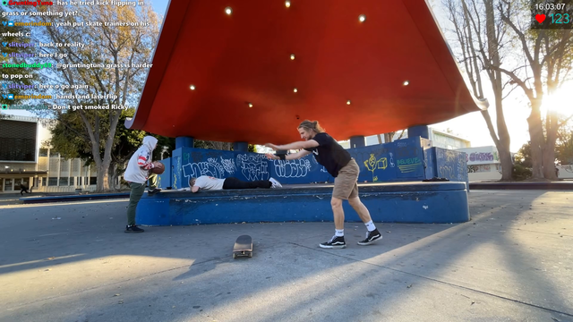 Casual handstand kickflip