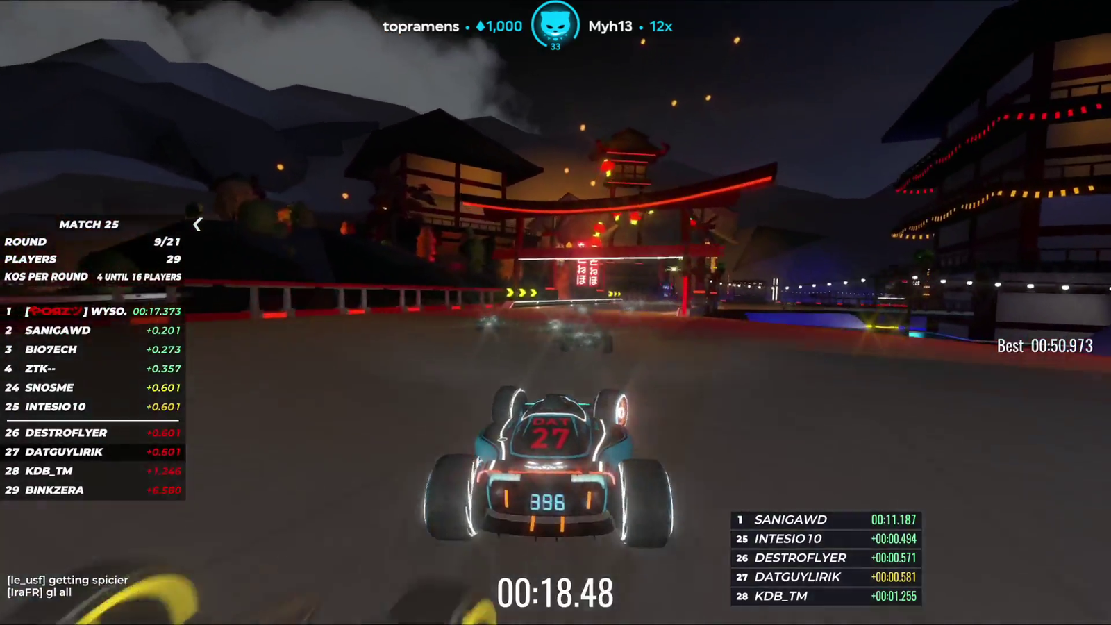 Lirik finds a new way to lose in Trackmania