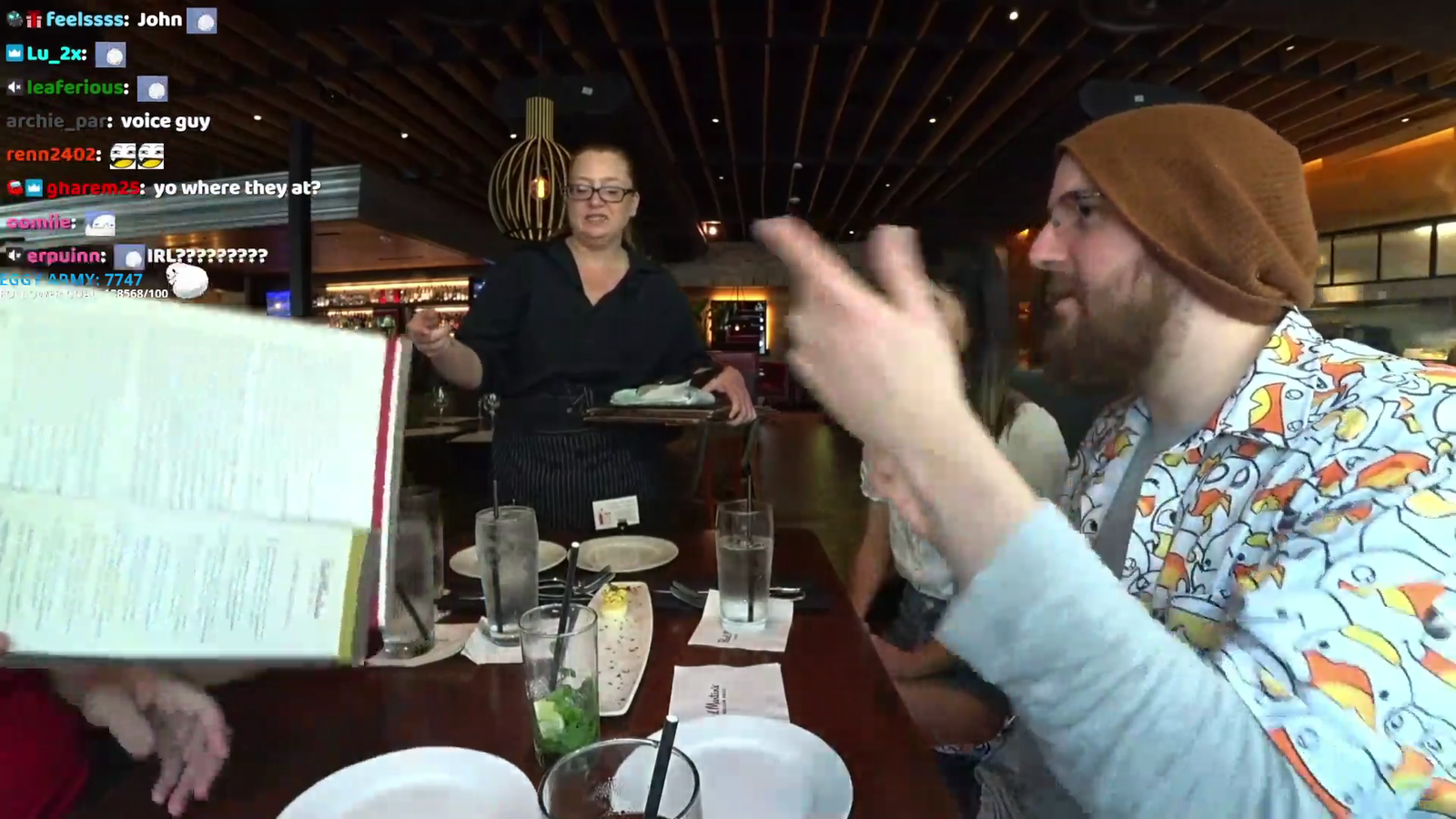 Tectone, extraemily and Sennyk4 are dining with Scooby-Doo