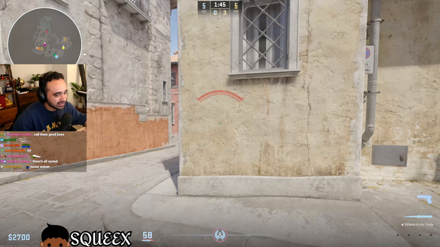 Squeex displaying his deagle skills