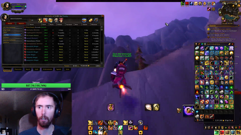 Asmongold shares playtime, achievements, regrets, and statistics. No deaths btw