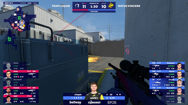 s1mple with the insane flick