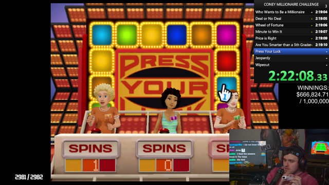 Coney plays a very silly gameshow!