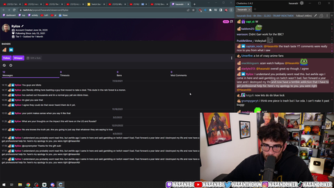 Guy who bashed Hasan for his gambling takes comes back after losing everything