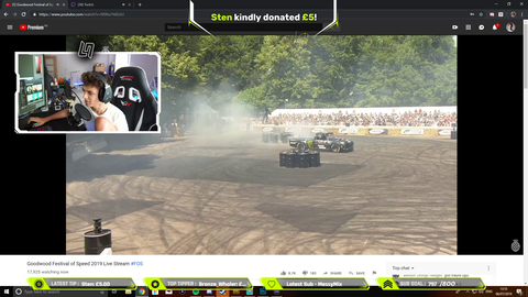 F1 Driver Lando Norris falls for the knock donation sound