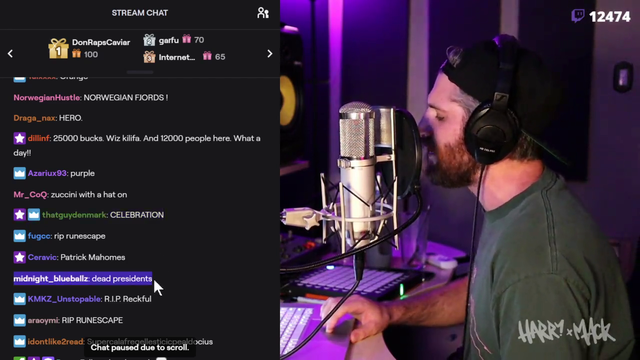 HarryMack pays tribute to Reckful during freestyle