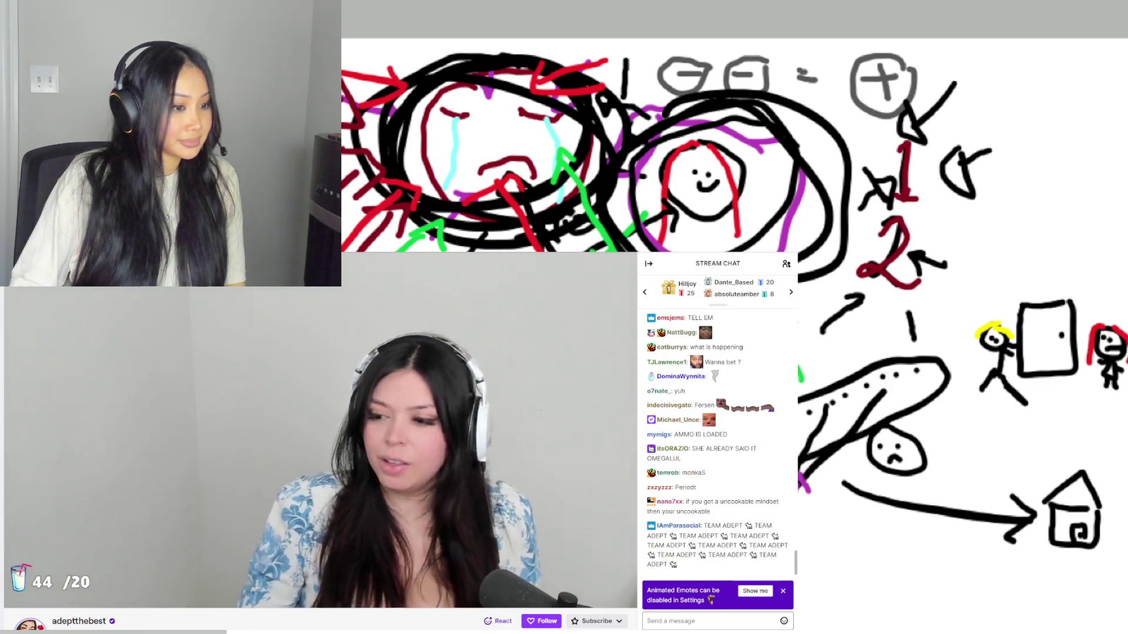 Adept proves she belongs in an insane asylum