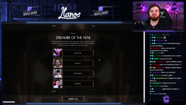Ibai explains why he votes for xQc on QT's NA Awards