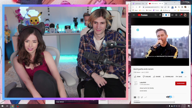 Pokimane watches the end of racism