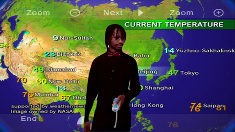 Twitch weather reporter finds a new city