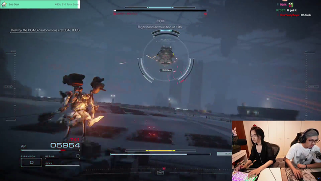 Split control streamers beat the Great Filter of Armored Core 6