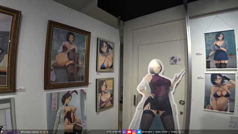 Rob observes art