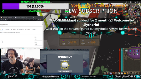 Streamer rages in front of wife and kid after losing 30 billion gold in Runescape