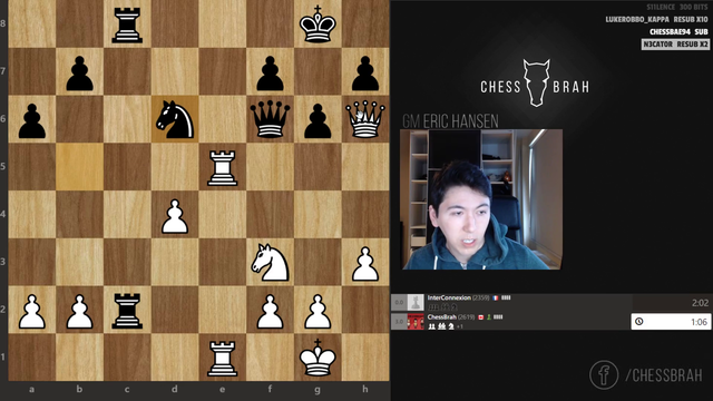 GM Eric Hansen gets mated on board due to mating IRL