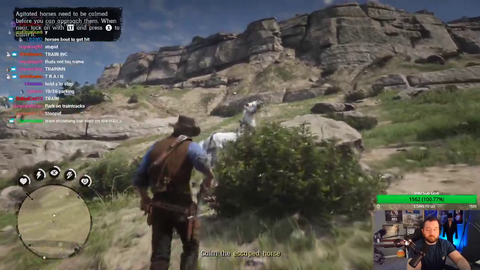 Fat-headed idiot leaves his horses in a bad spot