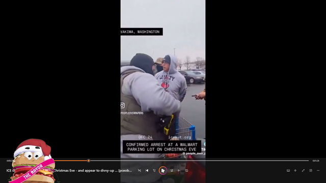 ICE takin' groceries into their own cars, after random arrest