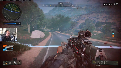 MoonMoon in an ATV chase.