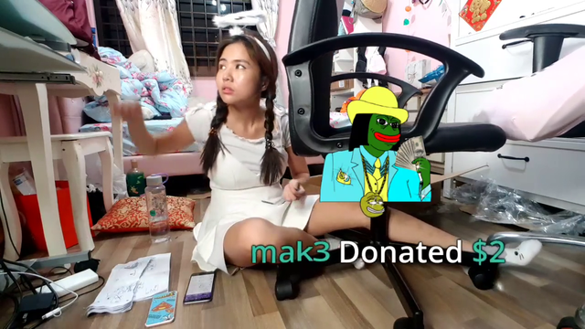 Kiara showing off her engineering skills