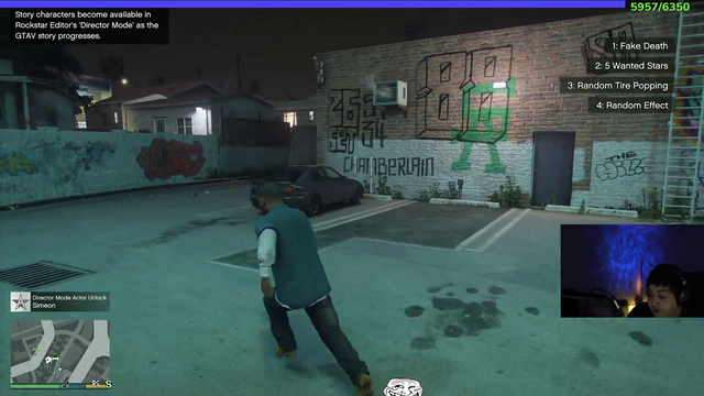 Poke enjoying his first GTA playthrough