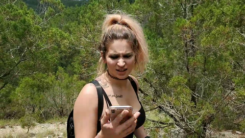 Streamer busts her ass trying to hike