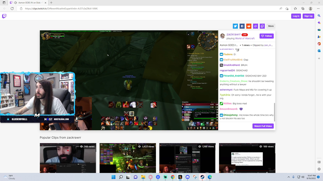 Charlie reacting to Asmongold on tweet