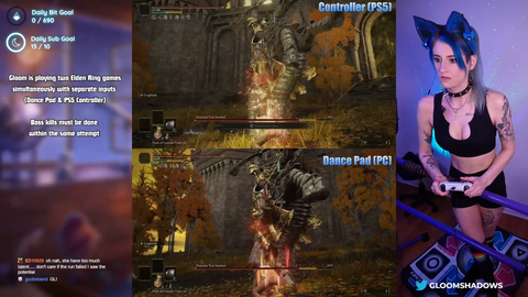 Elden Ring Boss Defeated Hitless on both Controller + Dance Pad Simultaneously