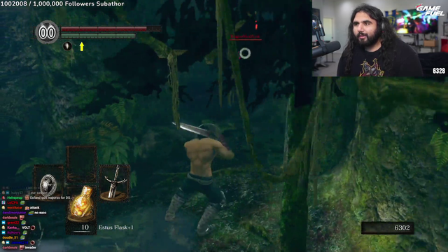 Esfand killed by poop man in darksouls