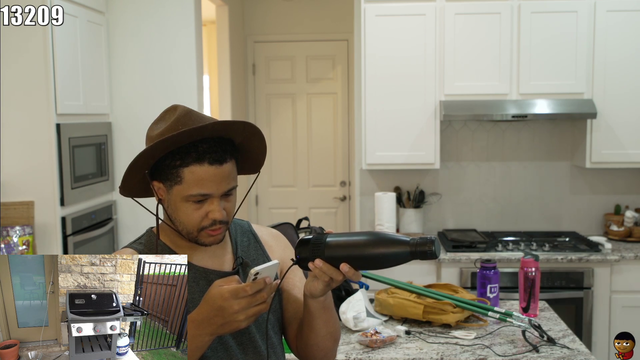 Nmplol - this bottle has a speaker and plays Gillette - thanks Twitch!