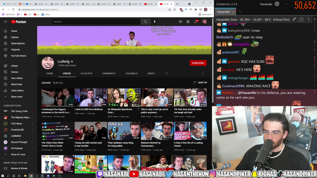 Ludwig Crops out Hasan AGAIN