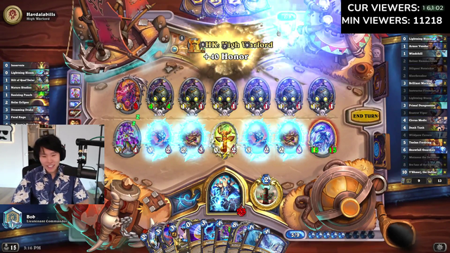 Toast reaches Legend playing hearthstone for 3 days