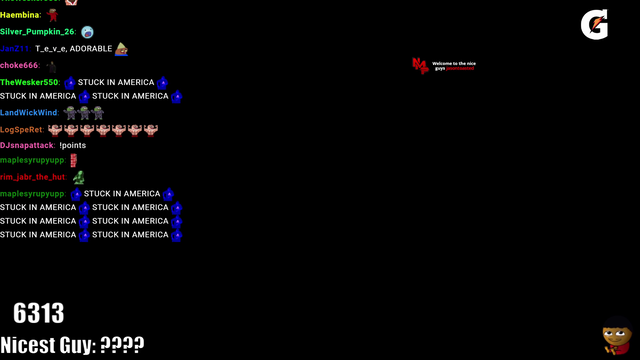 Nick starts his stream