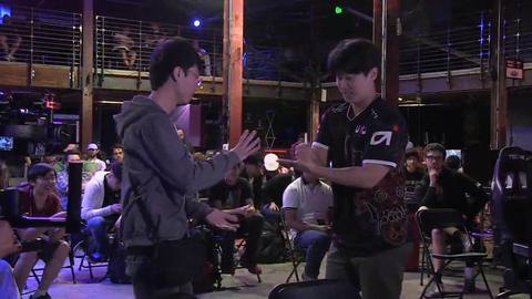 Tekken Players attempt a game of Rock Paper Scissors
