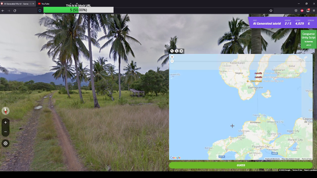Guy guesses the right dirt road in the Philippines without moving in GeoGuessr