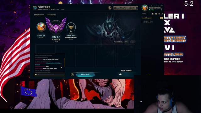 EUW post game chat