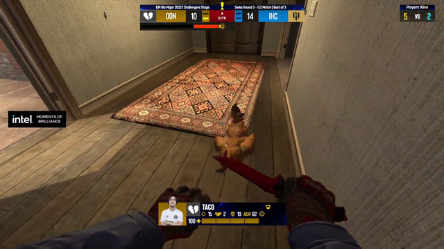 Taco kills the ninja defuse attempt while playing with his cock on the live stage