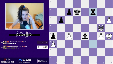 Chess girl loses by premove
