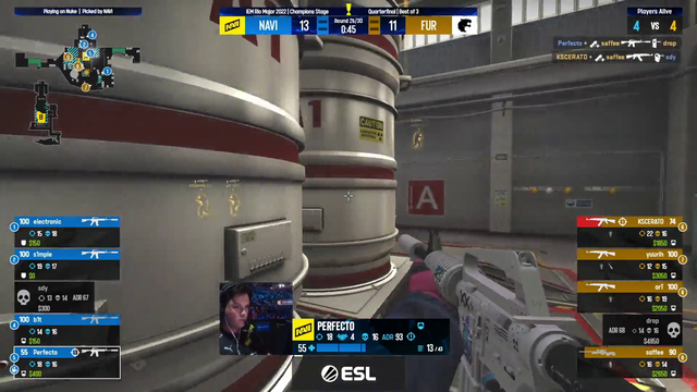 Absolute scenes in the CSGO RIO major