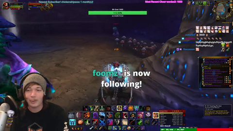 What happens when Asmon raids you?