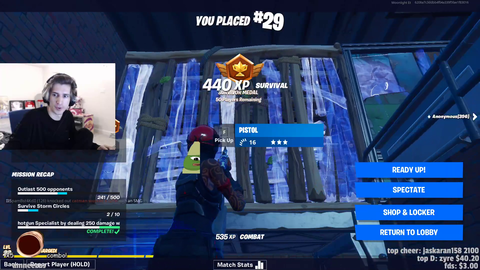 XQC's duo partner in Fortnite tries to check his stream to see if it's really him