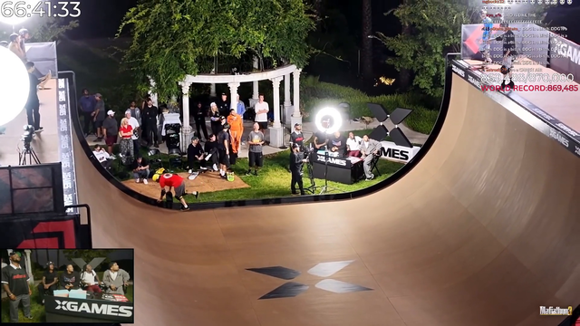 Tony Hawk with a crazy trick
