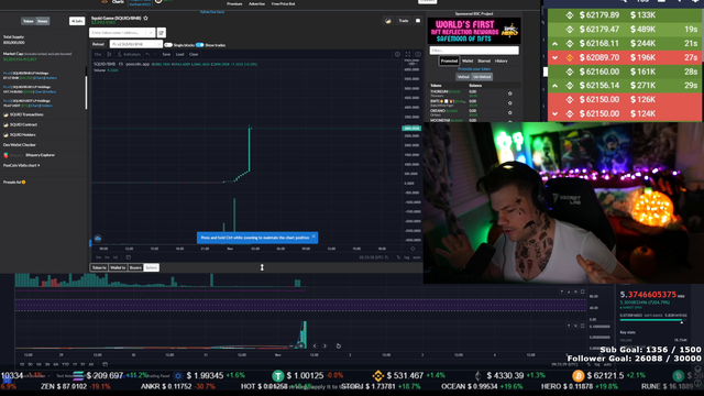 Live rugpull of $7M worth of Squid game token $SQUID witnessed on twitch