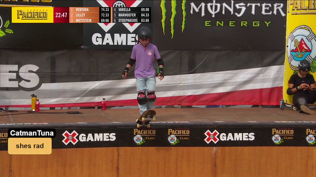 10yr old skater @Xgames, GOES CRAZY!!!