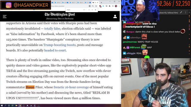 Hasan gets mentioned in the Washington Post