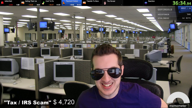 Scammer (who now happens to be Edna's grandson named Tyler) speaks to Edna's imaginary friend who she bumped into in walmart (not really)