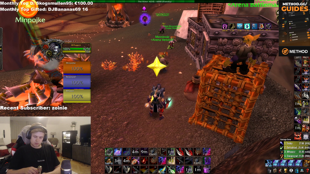 WoW streamer swallows a mouthful
