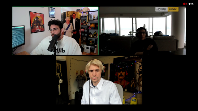xQc and Train 2v1 Hasan