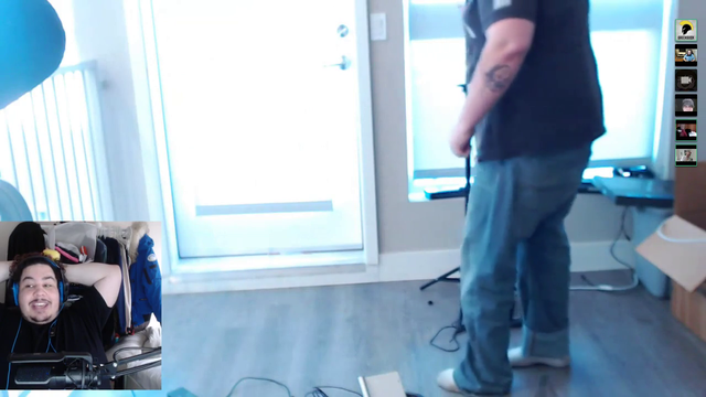 Hyphonix cleans his room with a vaccum cleaner