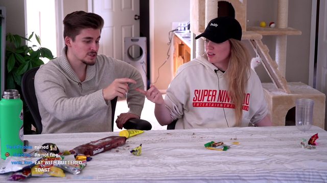 Ludwig and QTCinderella try bread cum